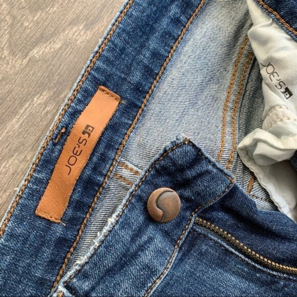 Anthropologie Joe's Jeans Icon Seneka Skinny Jeans Distressed Denim Size 25 - Picture 15 of 16